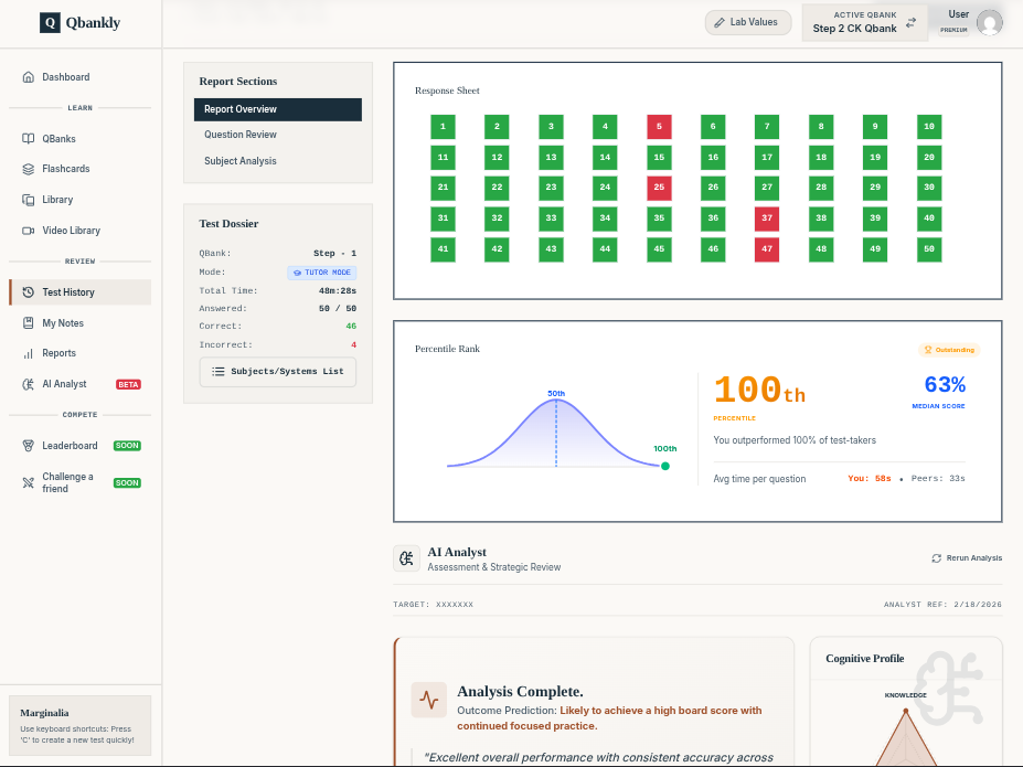 Qbankly application screenshot